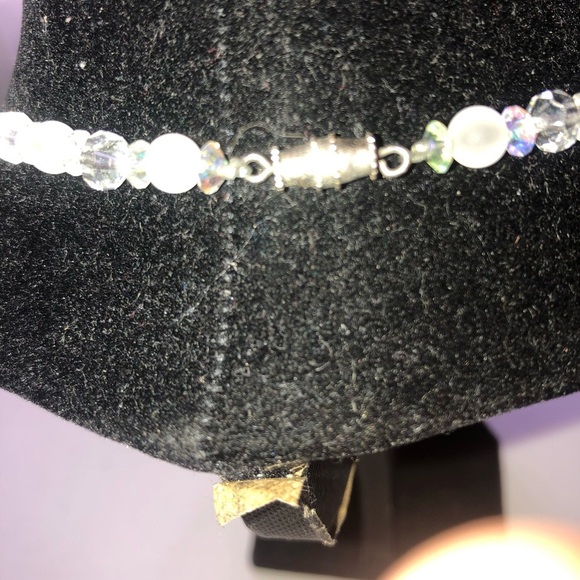 Aurora Borealis Two Strand Necklace. Lovely vintage necklace - preloved. - Picture 2 of 6